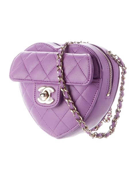 chanel mini bag purple